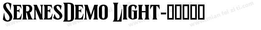 SernesDemo Light字体转换